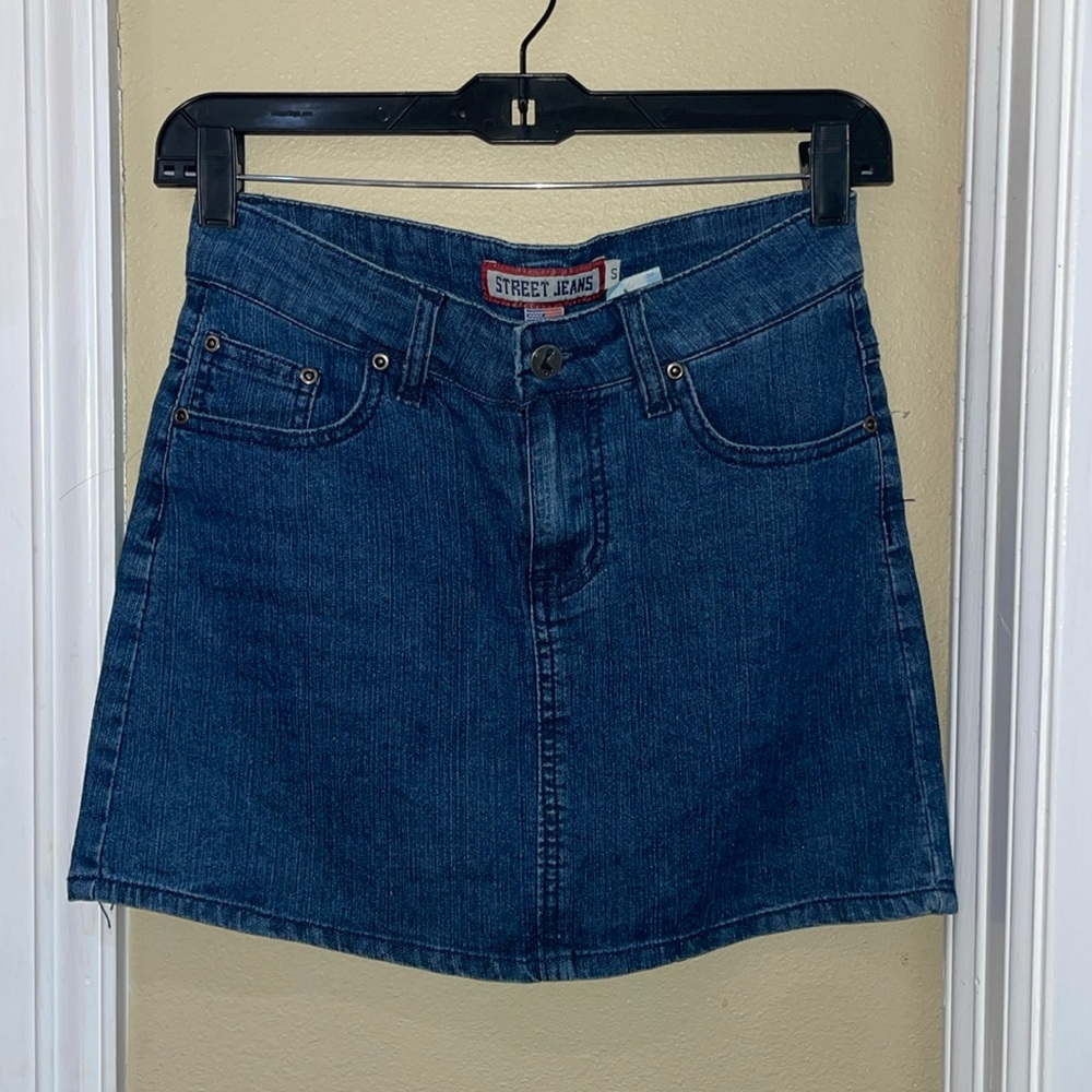 Street Jeans Mini Skirt- Size S